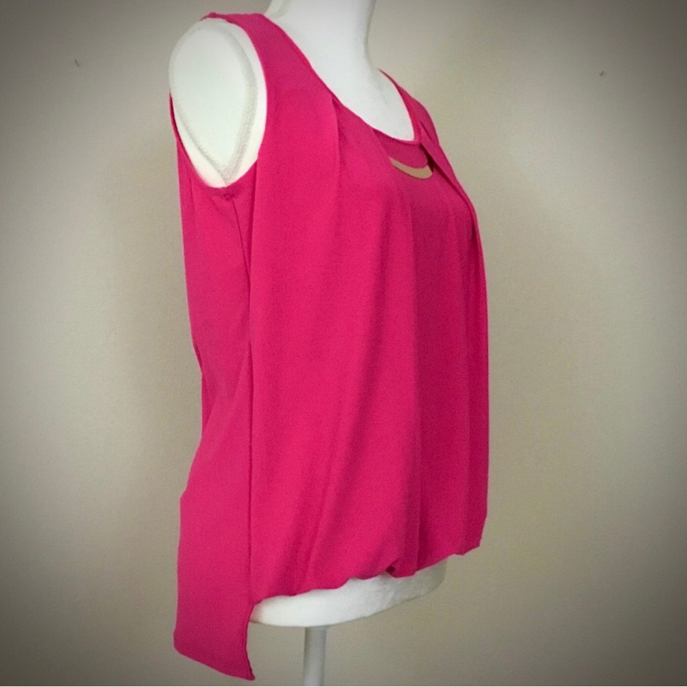 Naif magenta sleeveless top - Picture 2 of 9